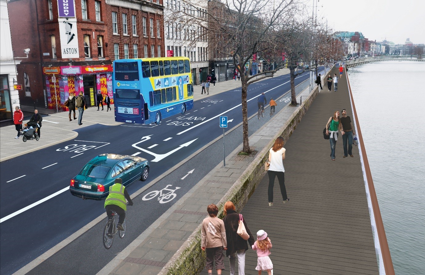 Fig 1.0 Image of the Proposed Arrangements for Aston Quay